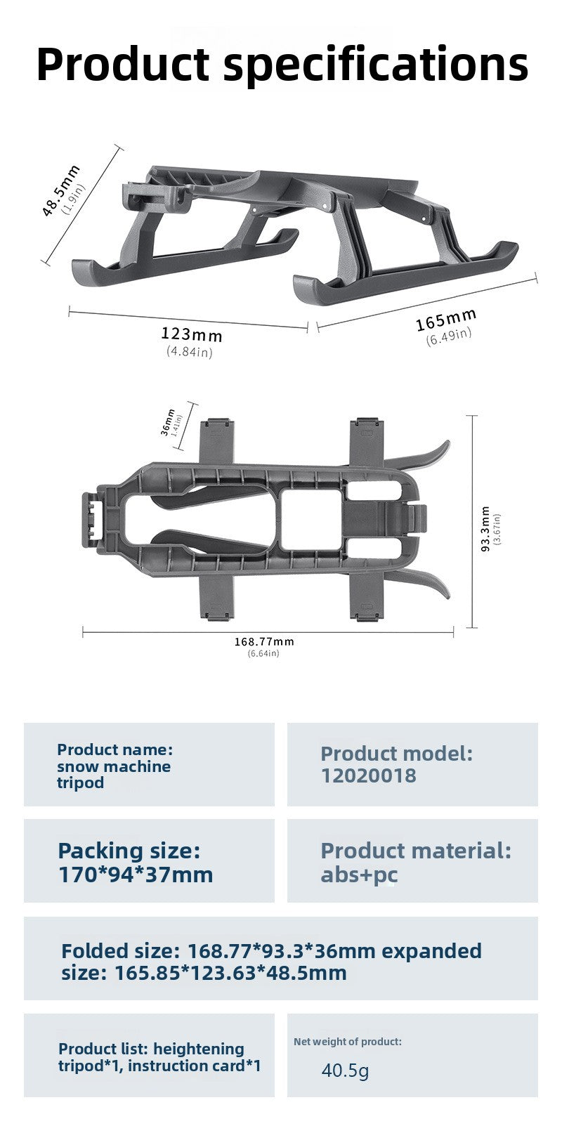Drone Height Boosting Stand DJI Mavic 4 Pro Accessories