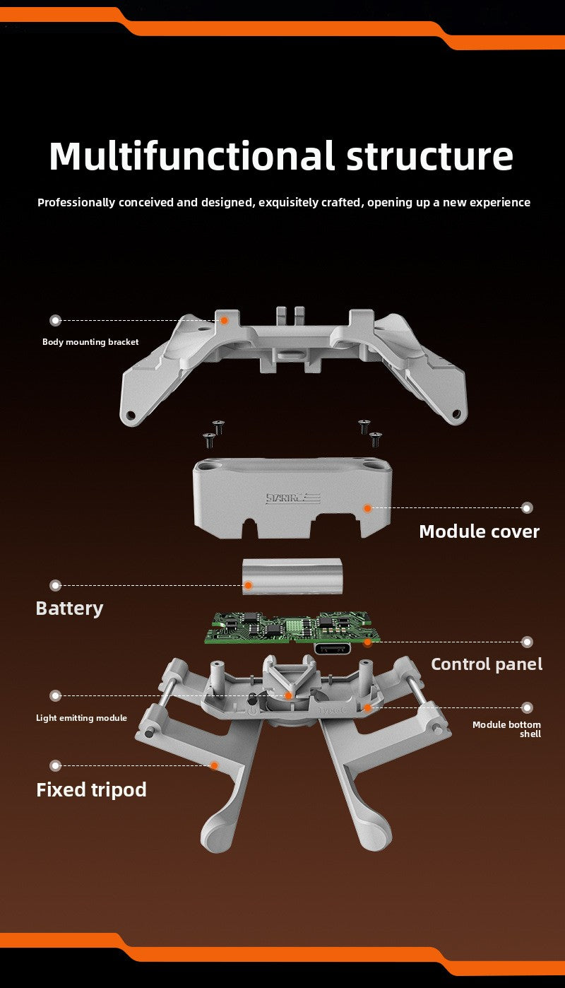 FLIP Night Fly Light Stand Foldable Landing Gear Drone Accessories