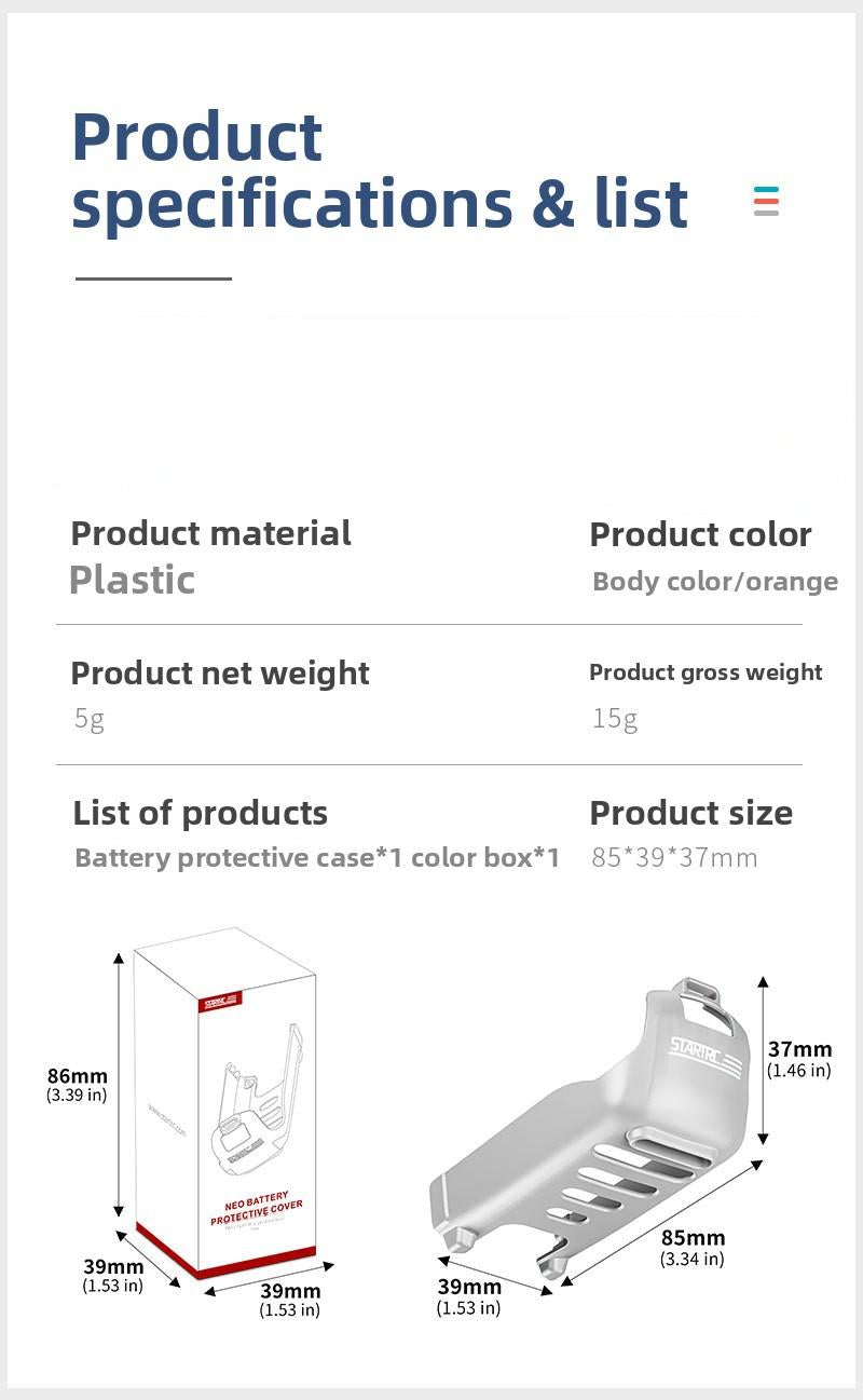 Neo drone battery anti drop protective case DJI Neo height increasing tripod accessories
