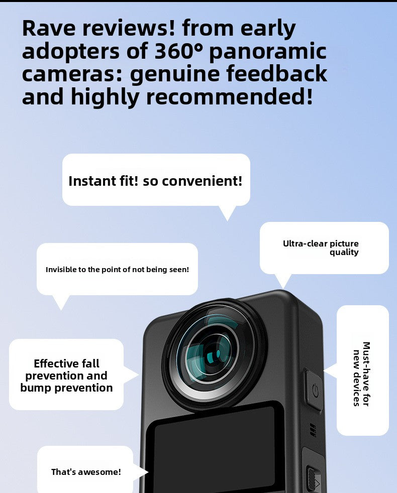 Osmo 360 panoramic camera lens protective cover and scratch resistant accessories